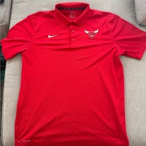 Nike Red Chicago Bulls Performance Polo Shirt